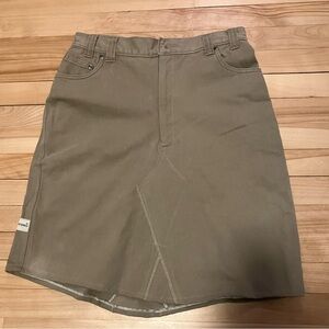 Pronto Uomo Tan Denim Skirt - Very Good Quality